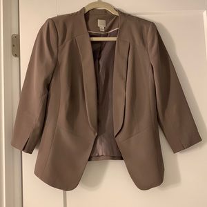 LC Lauren Conrad Mauve Cropped Blazer